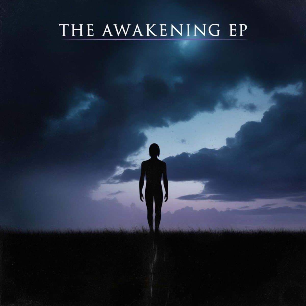 The Awakening EP cover: a lone figure under a stormy sky